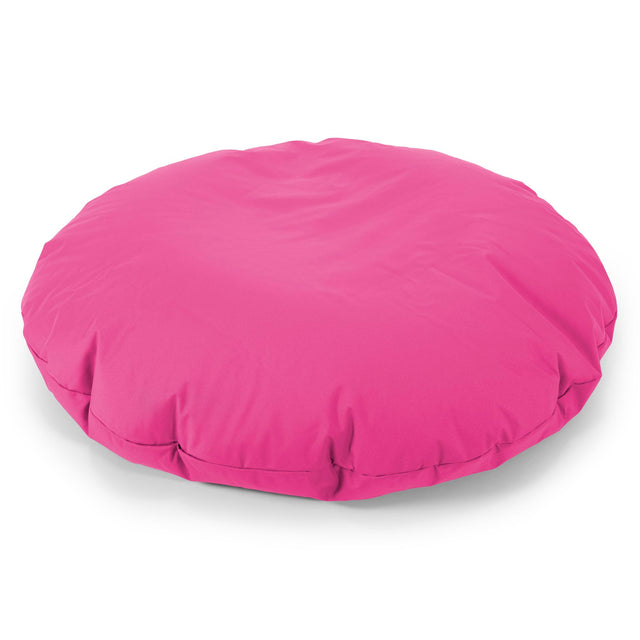 Flexforma Pouf Géant Rond pour Adulte - Entretien Facile Rose 01