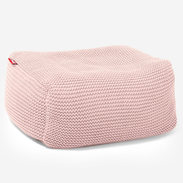 Petit Repose Pied Housse de Remplacement - Ellos Tricot épais 01