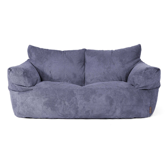 Joséphine Canapé Pouf - Velours Côtelé Gaufré Violet 01