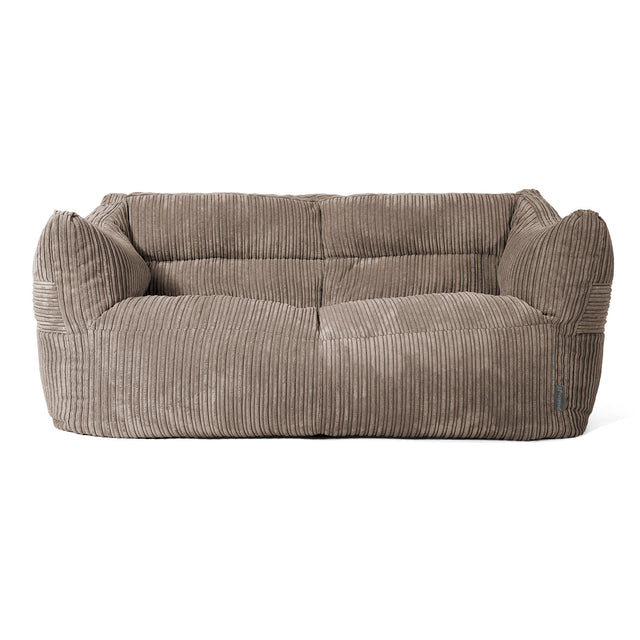 Canapé Pouf Victor - Côtelé Grège 01