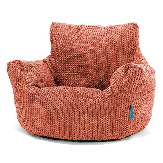 Fauteuil Pouf Bambin 1-3 ans - Velours Côtelé Gaufré Citrouille 01