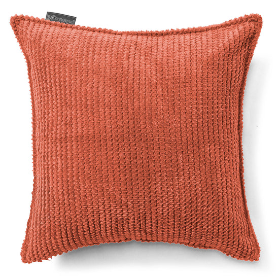 Housse de Coussin 47 x 47cm - Velours Côtelé Gaufré Citrouille 01