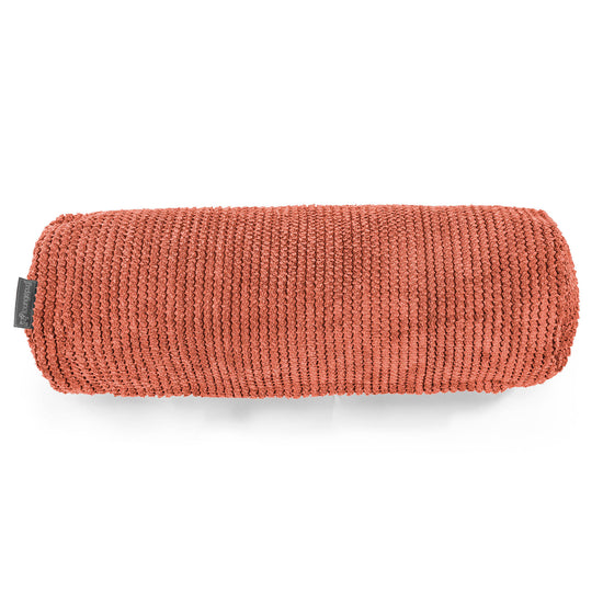 Housse de Traversin 20 x 55cm - Velours Côtelé Gaufré Citrouille 02