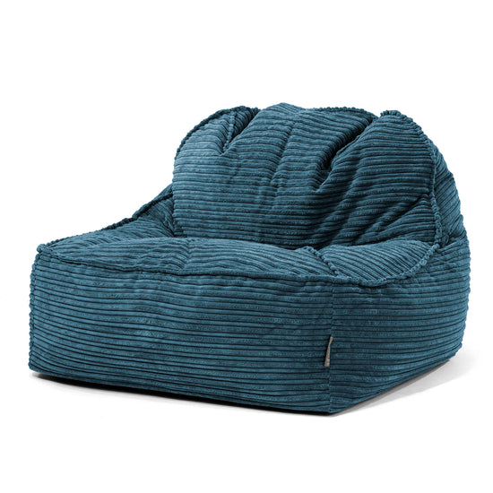 Le Pouf Doudou 2.0 - Côtelé Bleu Marine 01