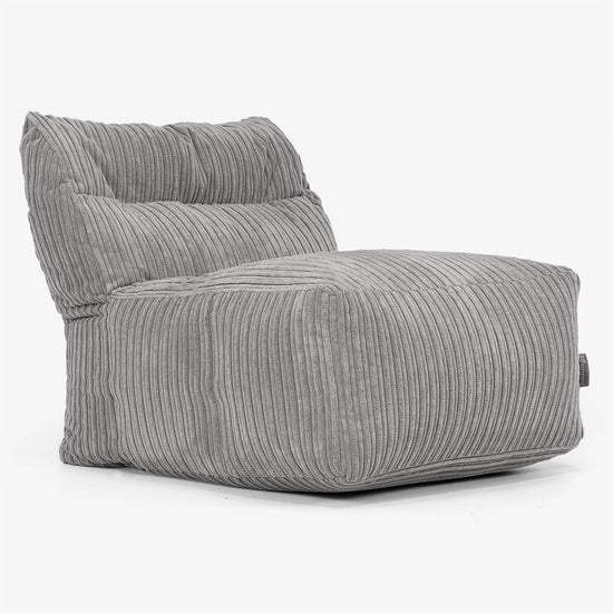 Modulaire Canapé Pouf, Élément Central - Côtelé Anthracite 01