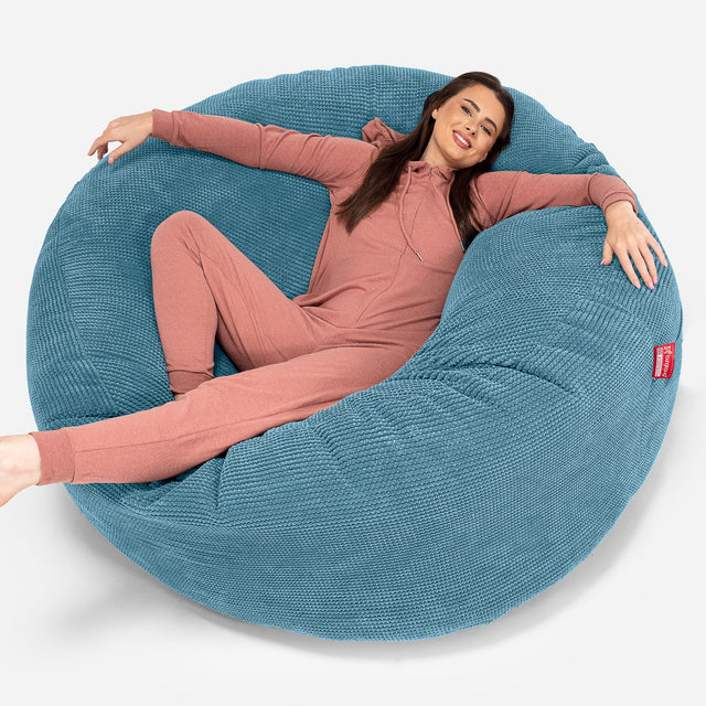 Canapé Pouf Géant Grande Mammouth Housse de Remplacement - Velours Côtelé Gaufré 01