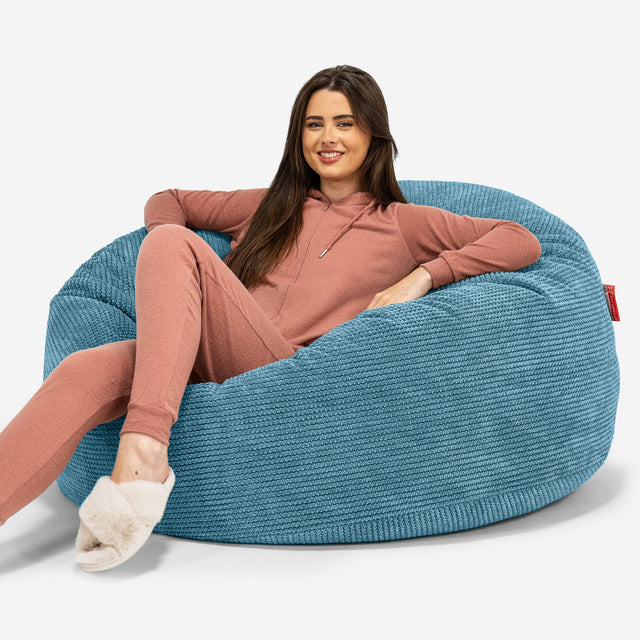 Canapé Pouf Géant Mammouth Housse de Remplacement - Velours Côtelé Gaufré 01