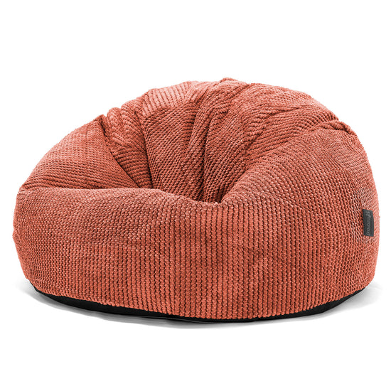 Pouf Poire Classique - Velours Côtelé Gaufré Citrouille 01