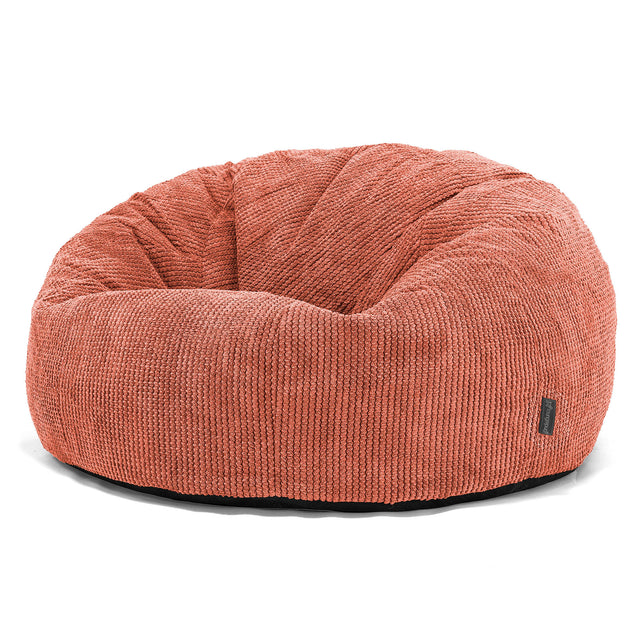 Pouf Canapé Classique - Velours Côtelé Gaufré Citrouille 01
