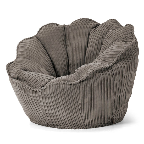 Pouf Fauteuil Natalia Sacco - Côtelé Anthracite 02