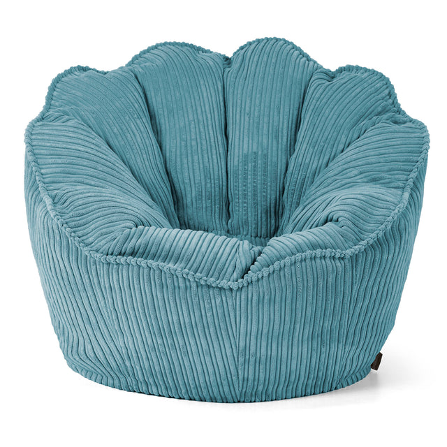 Pouf Fauteuil Natalia Sacco - Côtelé Mer Égée 01