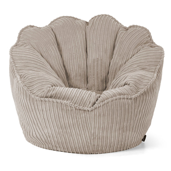 Pouf Fauteuil Natalia Sacco - Côtelé Vison 01