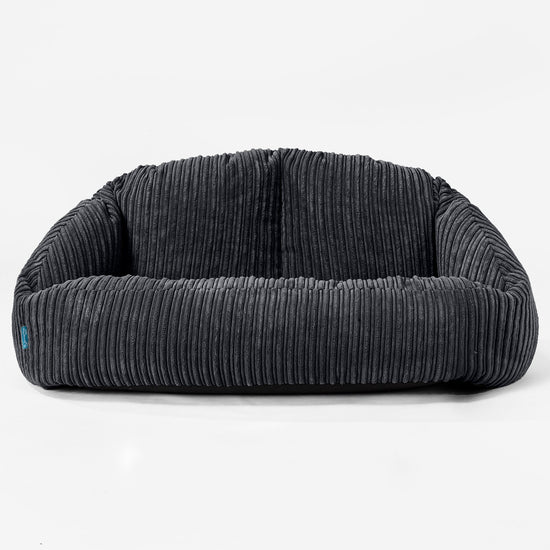 Pouf Canapé Bubble pour Enfants - Côtelé Noir 01
