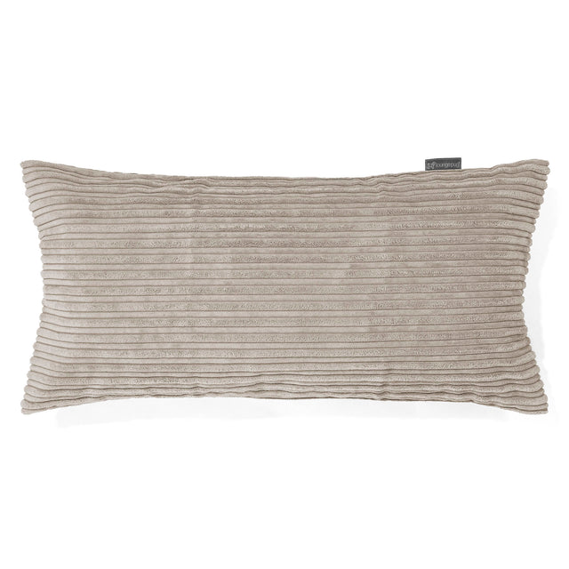 Coussin Rectangulaire Géant 40 x 80cm - Côtelé Vison 01