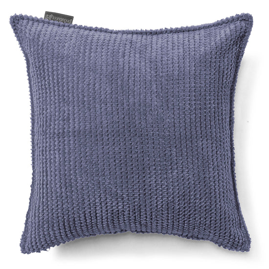 Coussin 47 x 47cm - Velours Côtelé Gaufré Violet 01