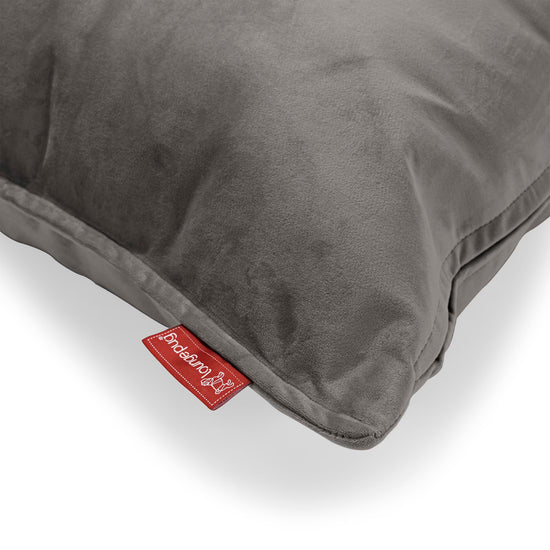 Coussin 47 x 47cm - Velours Anthracite 03