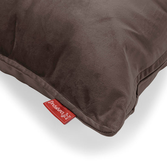 Coussin Rectangulaire 35 x 50cm - Velours Espresso 02