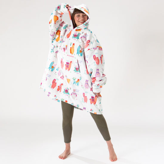 Couverture à Capuche pour Homme et Femme - Molleton Lama 01