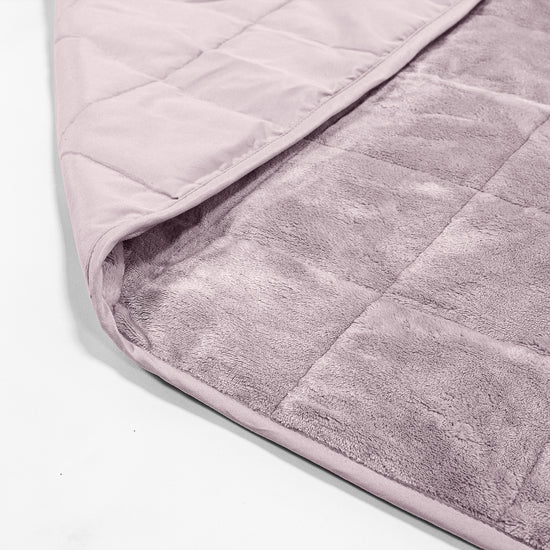 Couverture Lestée pour Enfants - Polaire sherpa Rose Pâle 02