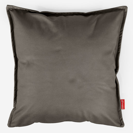 Grand Housse de Coussin 70 x 70cm - Cuir Végan Gris 01