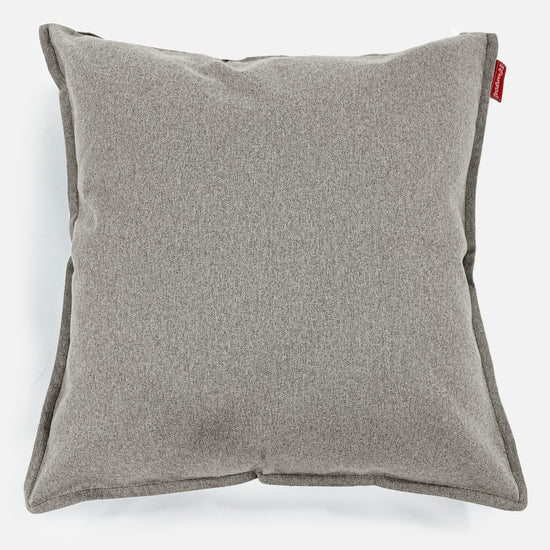 Grand Coussin 70 x 70cm - Interalli Laine Argent 01