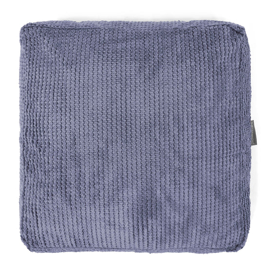 Grand Coussin de Sol - Velours Côtelé Gaufré Violet 03