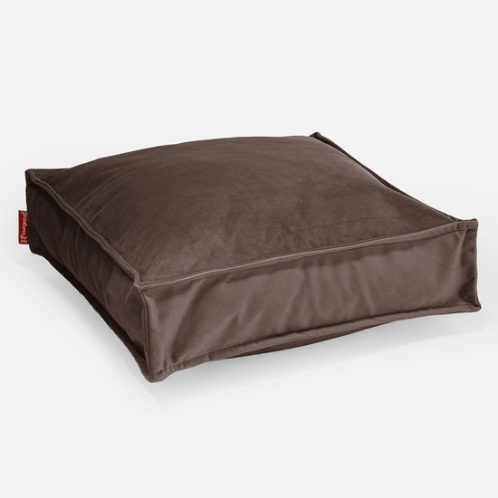 Grand Coussin de Sol - Velours Espresso 01