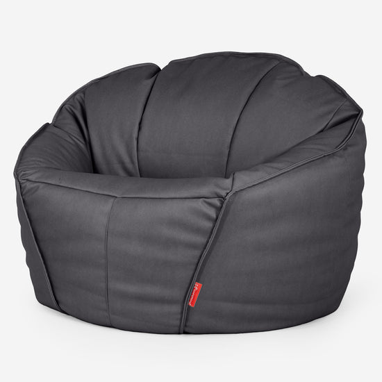 Le Pouf Gamer Suprême - Cuir Végan Noir 01