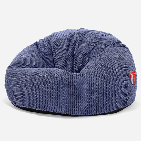CloudSac 200 Pouf Géant Enfant à Mémoire de Forme 2-12 ans - Velours Côtelé Gaufré Violet 01