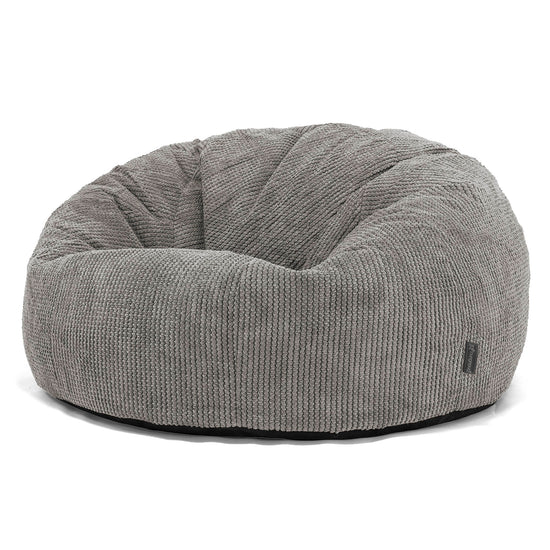 Pouf Canapé Classique - Velours Côtelé Gaufré Anthracite 01