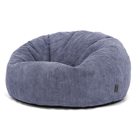 Pouf Canapé Classique - Velours Côtelé Gaufré Violet 01