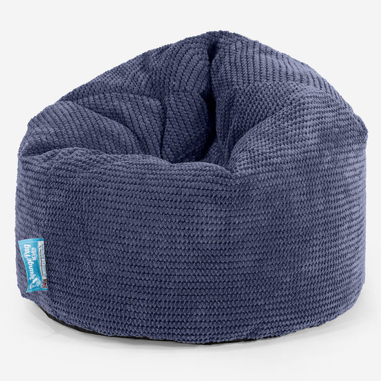 Pouf Enfant 2-6 ans - Velours Côtelé Gaufré Violet 01