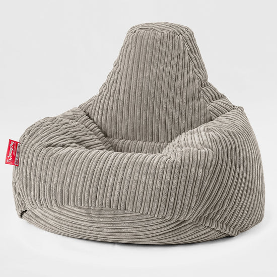Pouf en Forme de Goutte - Côtelé Vison 01