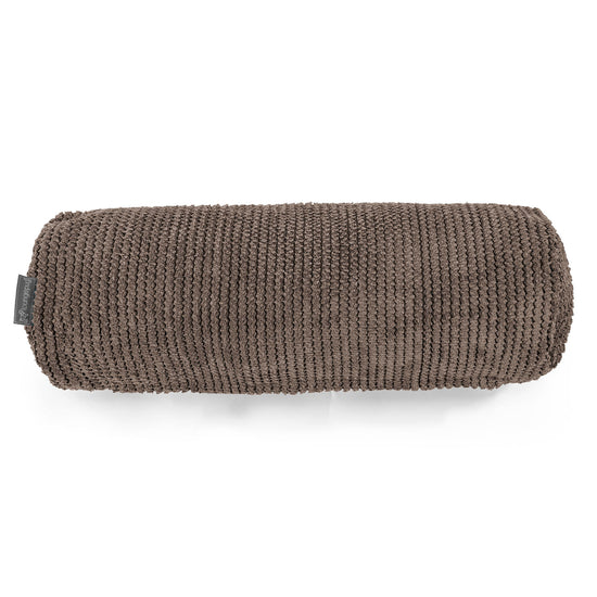 Traversin 20 x 55cm - Velours Côtelé Gaufré Chocolat 02