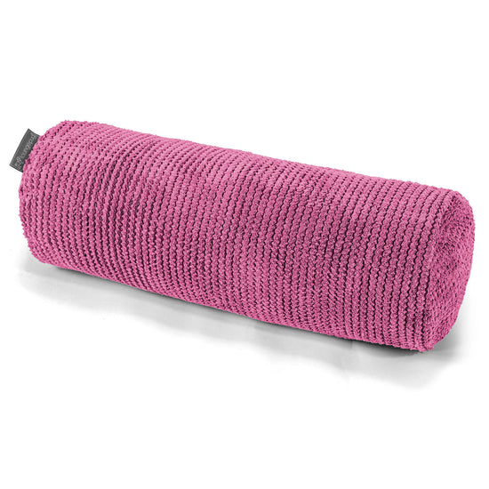 Traversin 20 x 55cm - Velours Côtelé Gaufré Rose 01