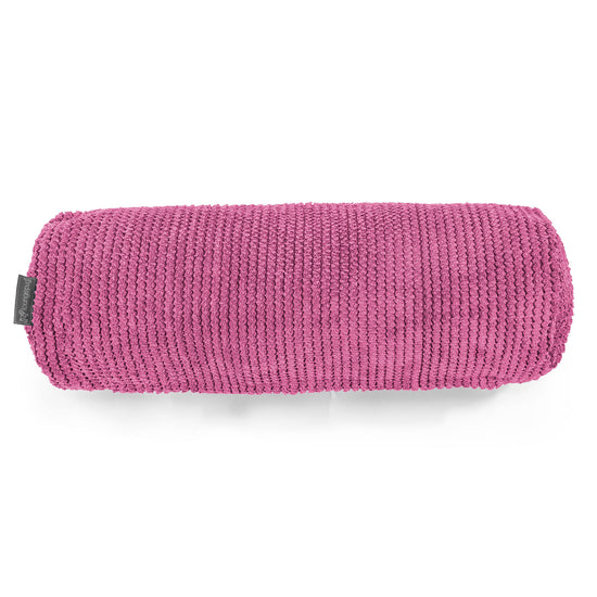 Traversin 20 x 55cm - Velours Côtelé Gaufré Rose 02