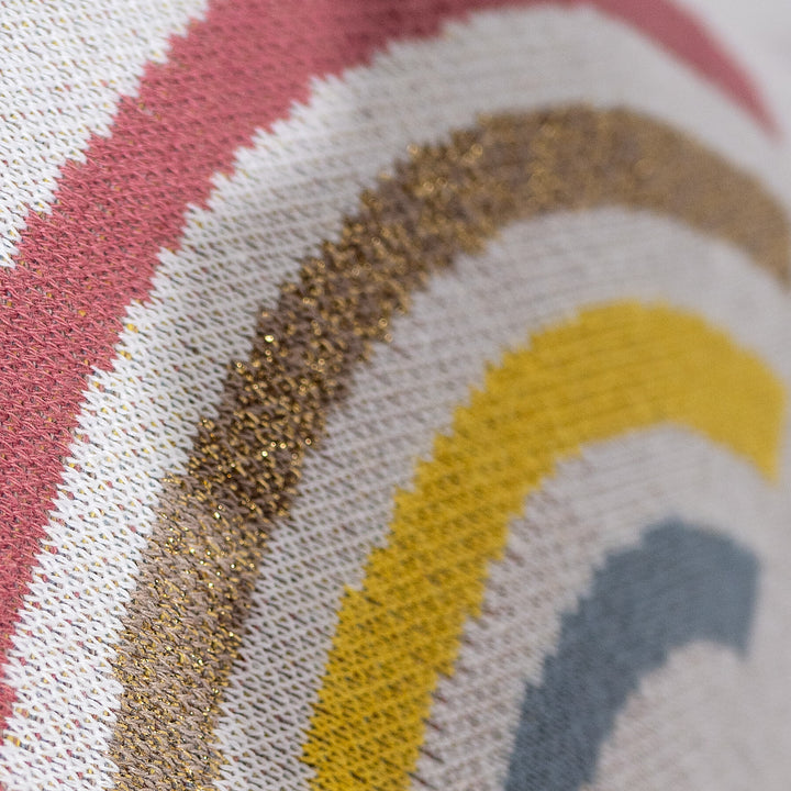Housse de Coussin 47 x 47cm - Tricoté Arc-en-ciel 03