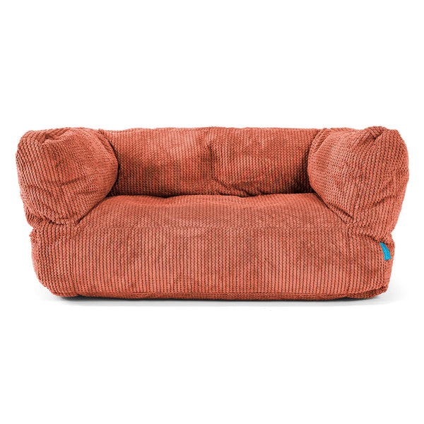 Canapé Enfant Albert 2-6 ans - Velours Côtelé Gaufré Citrouille 01