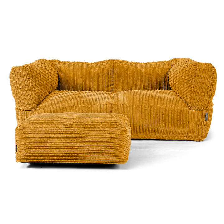 Canapé Pouf Albert 2 places - Miel doré 02