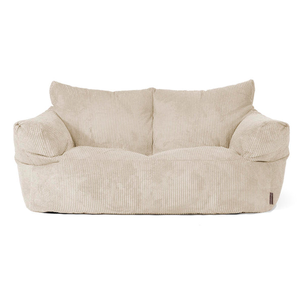 Joséphine Canapé Pouf - Velours Côtelé Gaufré Crème 01