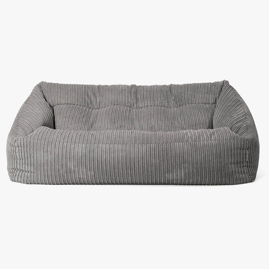 Canapé Pouf Maya - Côtelé Anthracite 01