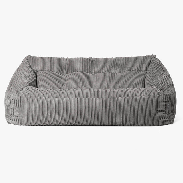 Canapé Pouf Maya - Côtelé Anthracite 01
