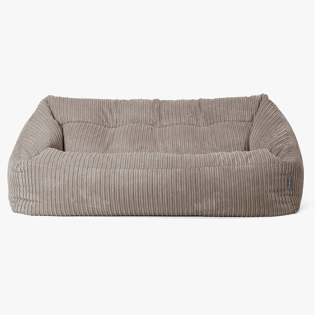 Canapé Pouf Maya - Côtelé Grège 01