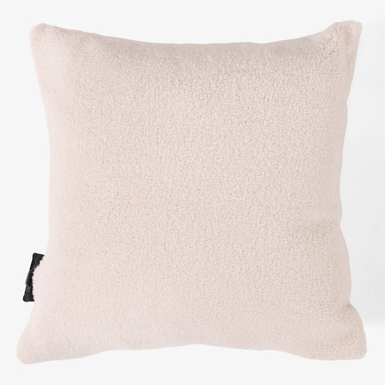 Coussin Chauffant 45 x 45cm - Sherpa Crème 01