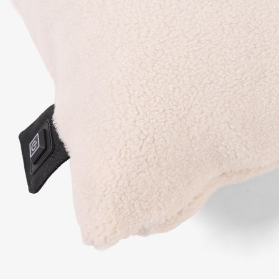 Coussin Chauffant 45 x 45cm - Sherpa Crème 02