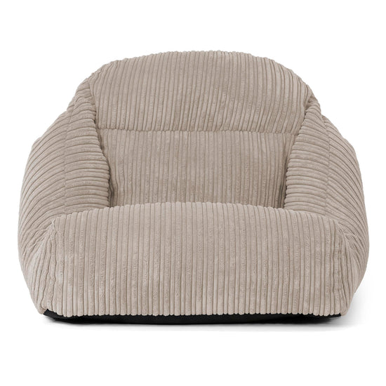 Fauteuil Pouf de Sol Aya - Côtelé Vison 02