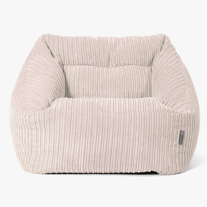 Fauteuil Pouf Maya - Côtelé Ivoire 03