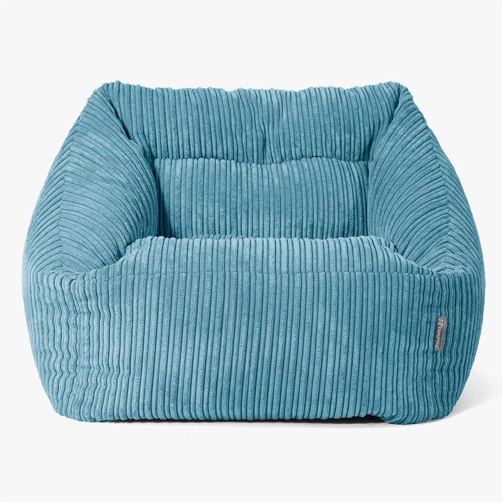 Fauteuil Pouf Maya - Côtelé Mer Égée 03