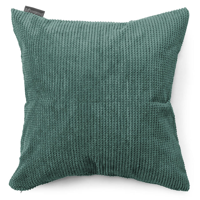 Grand Housse de Coussin 70 x 70cm - Velours Côtelé Gaufré Vert Mousse 01