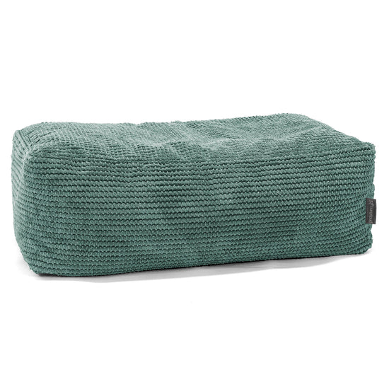 Gros Repose Pied - Velours Côtelé Gaufré Vert Mousse 01